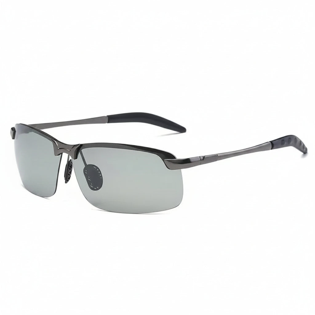 Men'S Photochromic Polarized Sunglasses UV400 Day Night Vision Changing Color Chameleon Driving Fishing Eyewear