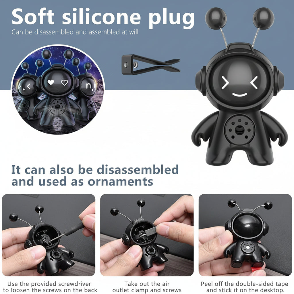  Car Air Fresheners, Scented Vent Clip,Cute Car Decor, Aromatherapy Ornament, 