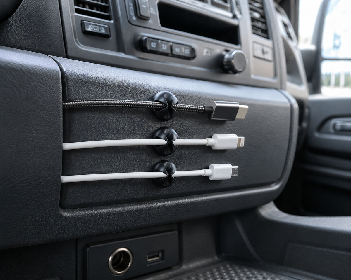 Silicone Cable Organizer Clips set