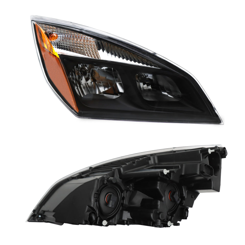 Black Headlight Assembly Suitable for 2018 Freightliner Cascadia Driver Side
