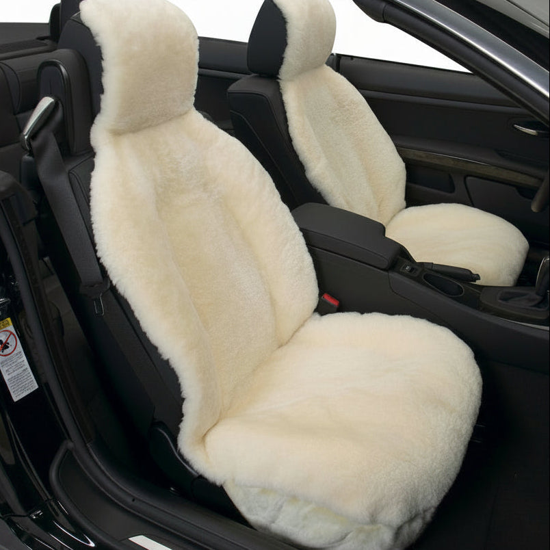 Sideless Sheepskin Seat Cover