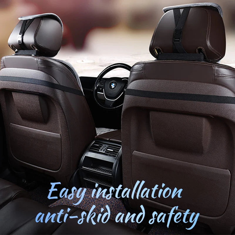 Winter Car Seat Cover with Back Pad Warm Auto Seat Cushion Front Chair Protector Universal for Suv Pick-Up Truck Sedan